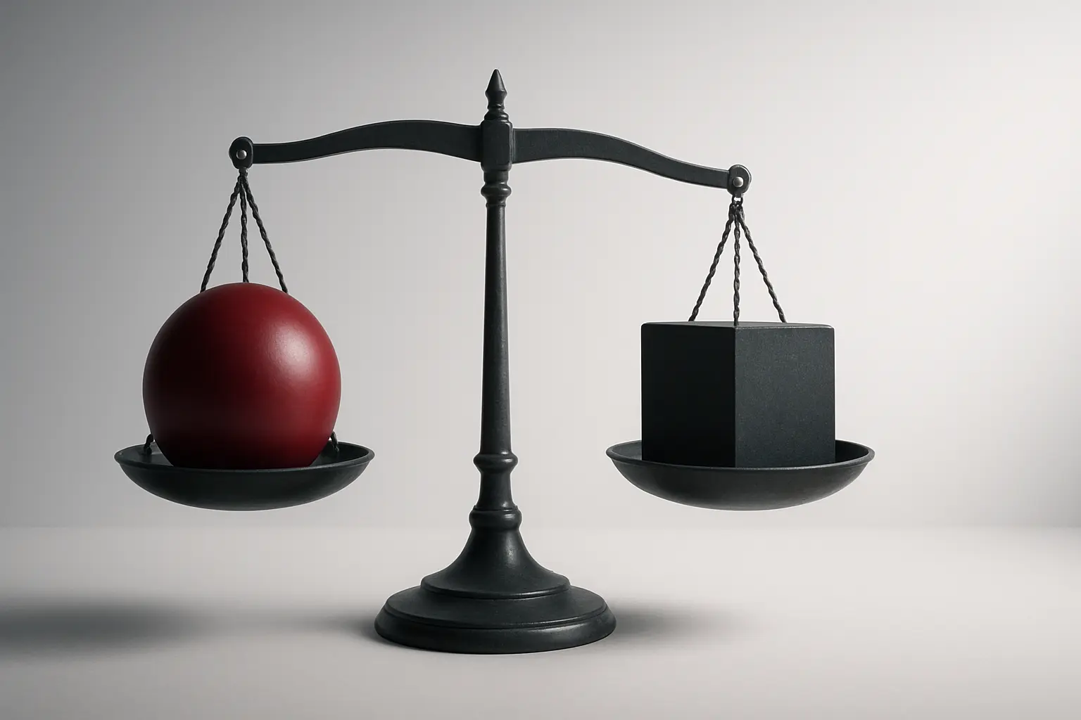 Render tridimensional de formas inventadas, en los colores de la publicación; acompaña a «Comparativas»